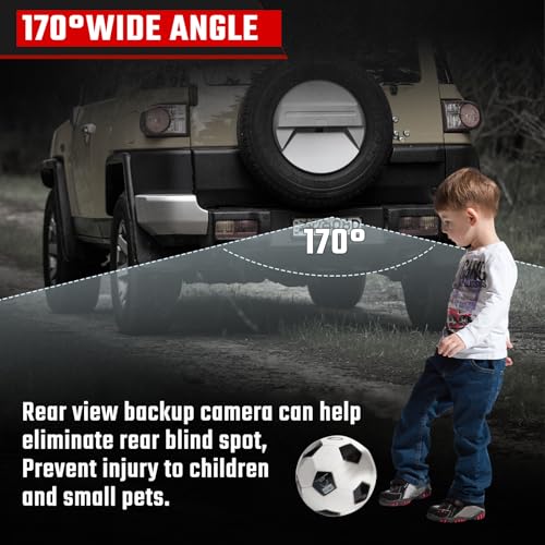 ISINSWIFT 86790-35040 Backup Camera Rear View Camera Fit for Toyota FJ Cruiser 2009-2014 Parking Park Assist Camera Replaces #8679035040 - Image 4