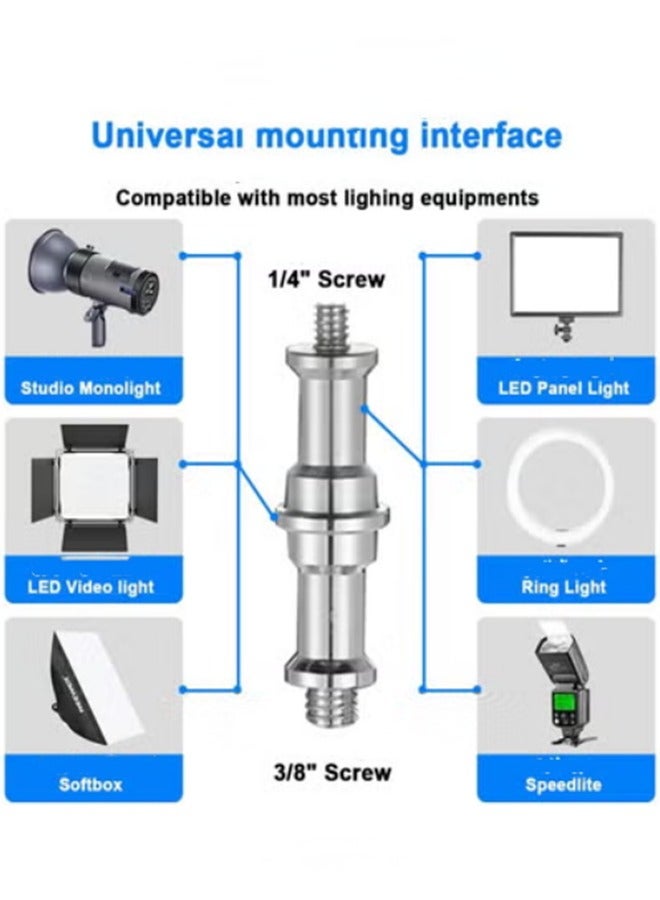 Arabest Photography Light Tripod Stand 280cm Adjustable Heavy Duty Stainless Steel Reflector Holder Max Load 10kg, Foldable Telescopic Video Studio Lighting Floor Tripod Stand for Softbox Umbrella Backgrounds - Image 5