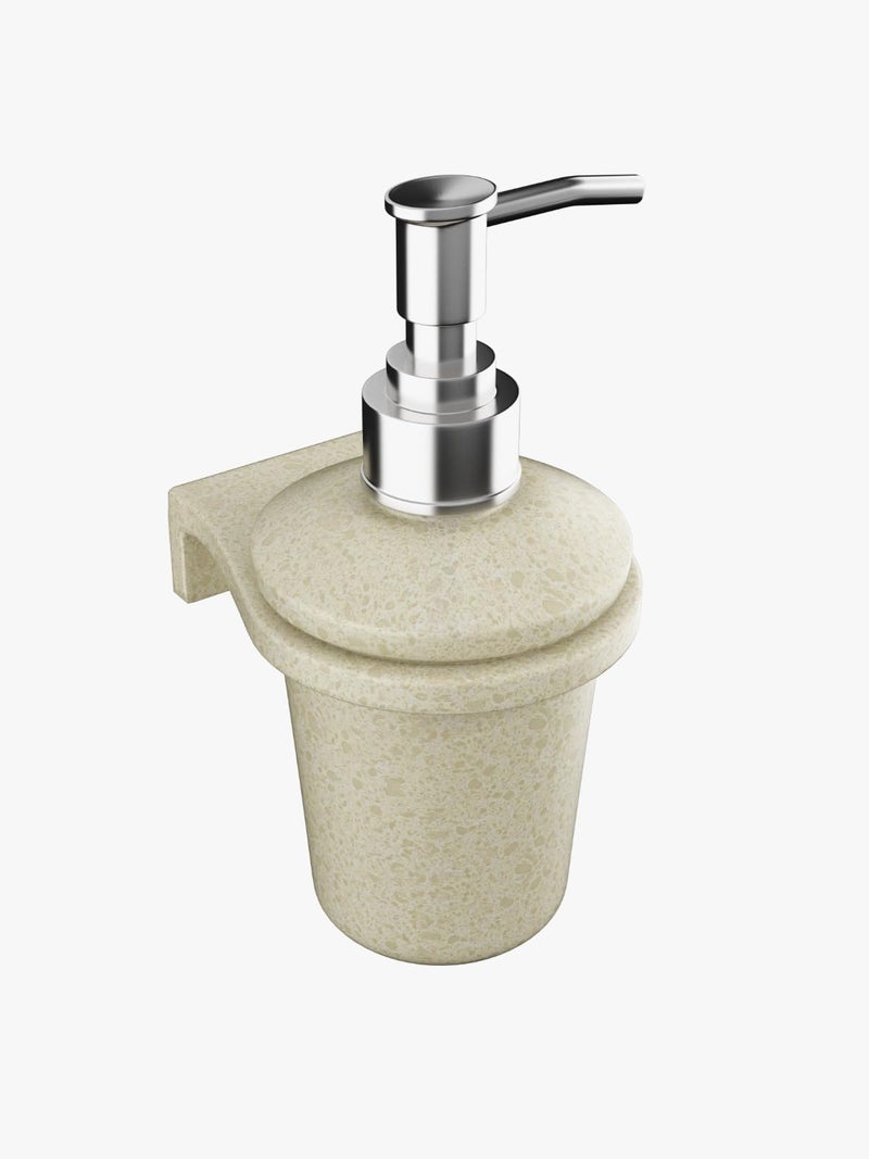 RAYNO Dispenser Bottle Tooth Brush Holder Square Glass with Holder Liquid Soap Dispenser for Bathroom Perfect for Bathroom and Washbasin (Dispenser Bottle) - Image 2