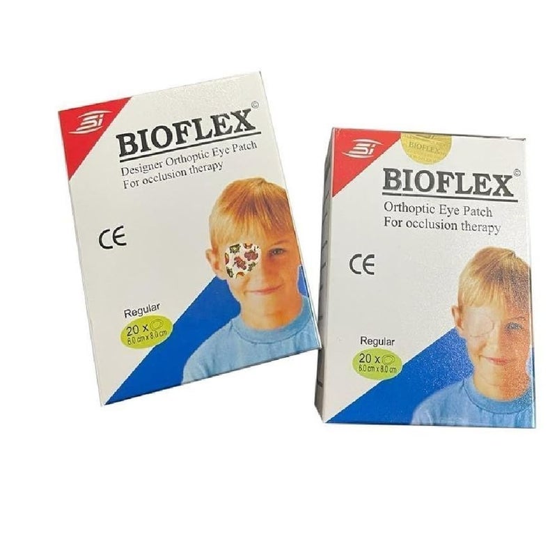New Gera Opticals BIOFLEX Designer Orthoptic Eye Patch For Occlusion Therapy (Junior Eye Patch (Pack Of 5)