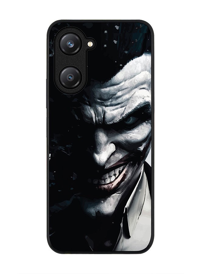 Stylizedd Rugged Black edge case for Vivo Y28s 5G / Vivo Y18 4G /Vivo Y03 4G, Slim fit Soft Case Flexible Anti Drop TPU Gel Thin Cover -  Arkham Joker - Image 1