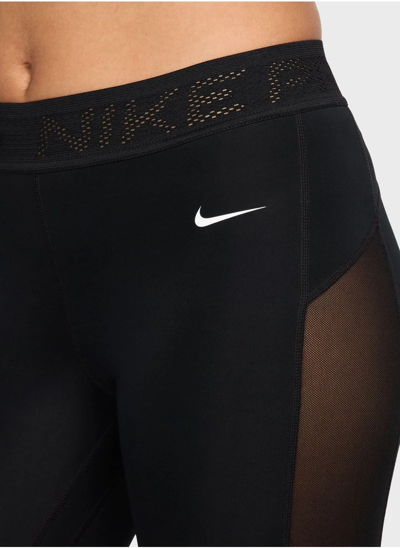 Nike 7/8 Mid Rise Dri-Fit Mesh Tights