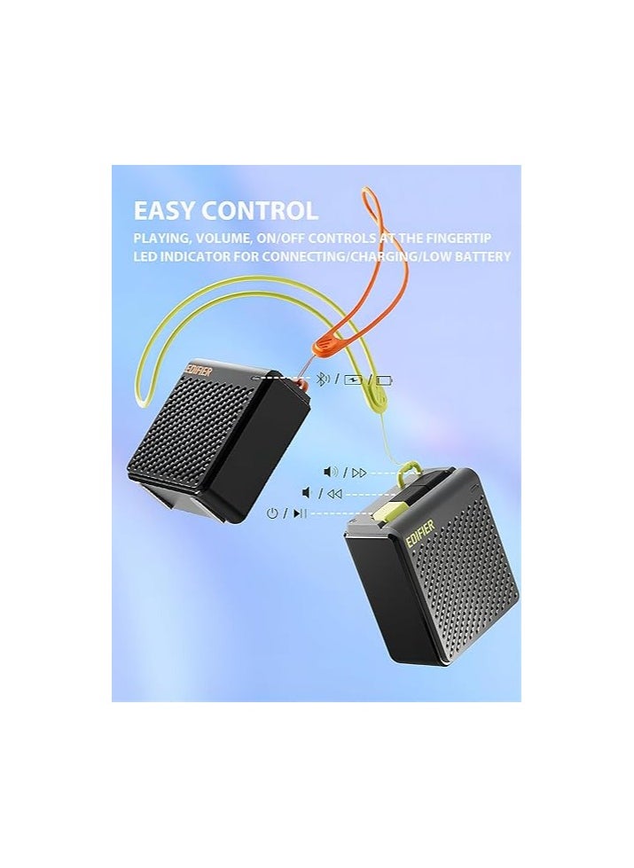 EDIFIER - Edifier MP85 Mini Bluetooth Speaker, Portable Speakers with Bluetooth V5.3, 8-Hour Playtime, for Home, Travel, Outdoor - Grey - Image 1