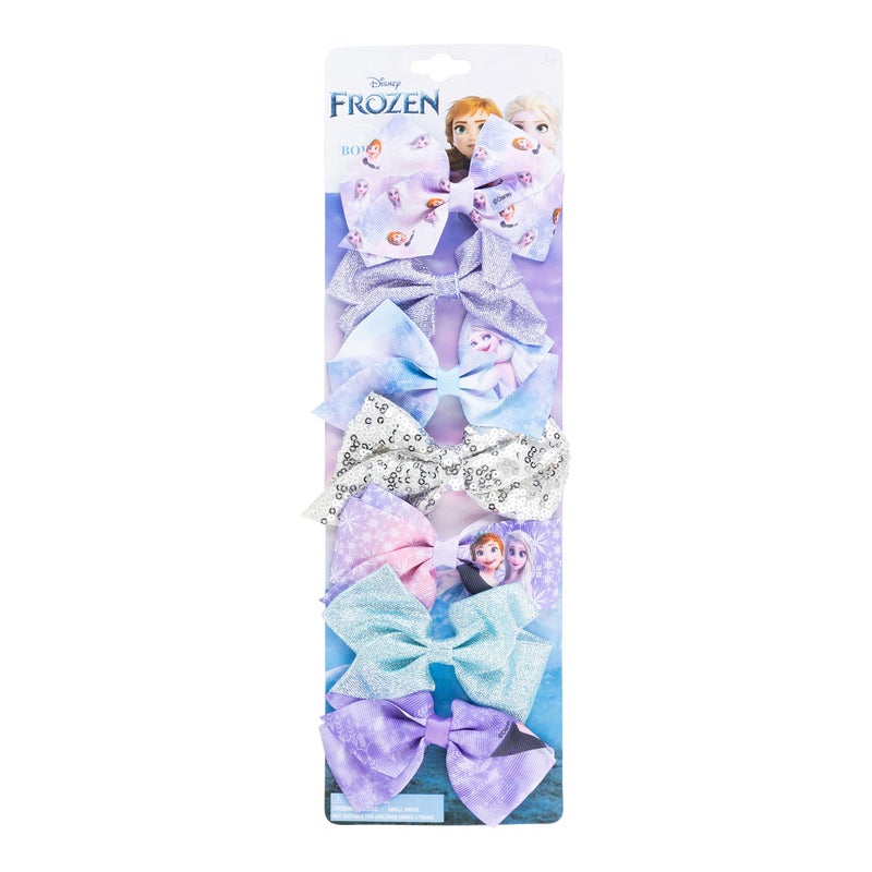 Luv Her Frozen 2 Girls 7 Piece Princess Hair Bow Set - Image 1