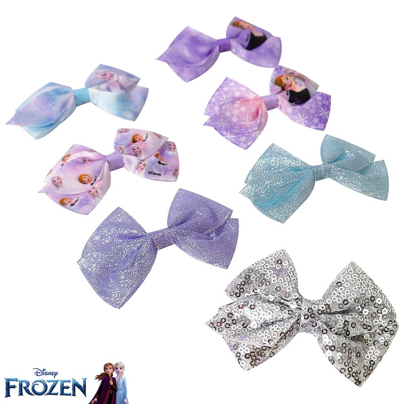 Luv Her Frozen 2 Girls 7 Piece Princess Hair Bow Set - Image 5