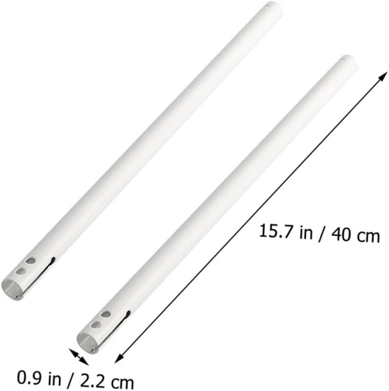 سقف مروحة تمديد قضيب أسفل قضيب 2 قطعة 12 بوصة قضبان حديد ملحقات - Image 3