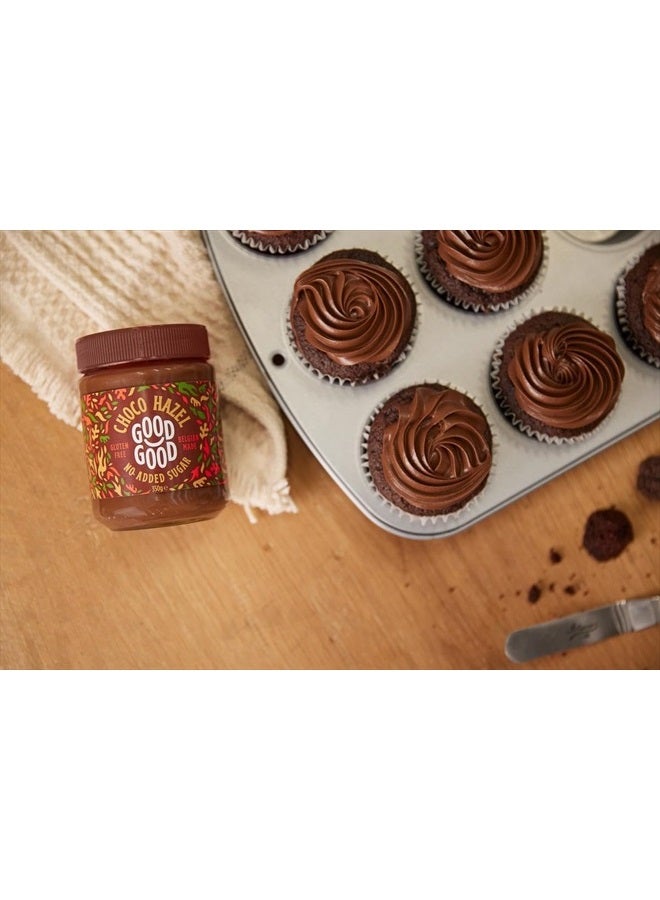 Good Good GOOD GOOD No Added Sugar Belgian Choco Hazel Spread - Chocolate Spread with Natural Sweeteners - Gluten Free - Vegetarian Friendly - 12oz / 350g (Pack of 1)  - Image 5