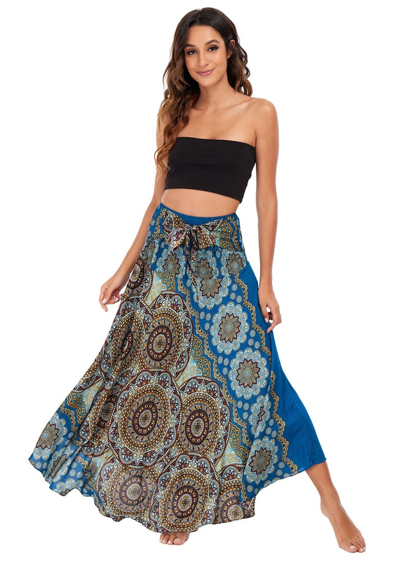 Loquat - Casual Dress Half Skirt Beach Vacation Skirt Two Dresses Full Skirt - Image 1