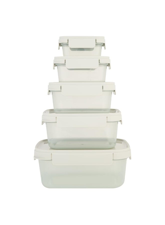 Lock & Lock nestopia set : LTN310(230ML)*1, 320(500ML) *1, 330(920ML) *1, 340(1.6L)*1, 350(2.7L)*1 - Image 1