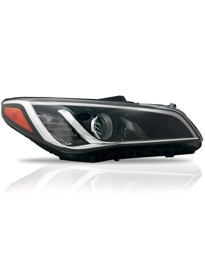 ALLIGATOR AUTO LIGHTS Headlight Assembly Compatible with Hyundai Sonata 2015 2016 2017 Halogen Headlamp with Bulbs, Right/Passenger Side - Image 5