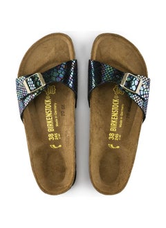BIRKENSTOCK Madrid Shiny Snake Black Multi Birko-Flor Sandal  - Image 3