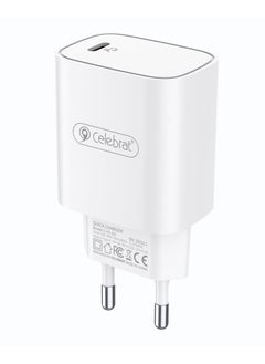 Celebrat C-H1-EU Fast Charger With Type C Output And Intelligent Identification Smart Chip Fits Various Smart Devices 20W - White - pzsku/Z8B0F6E2FB6EE013984B4Z/45/_/1733302376/d5442f40-acfd-49b2-b6ce-98b6d97d5c74