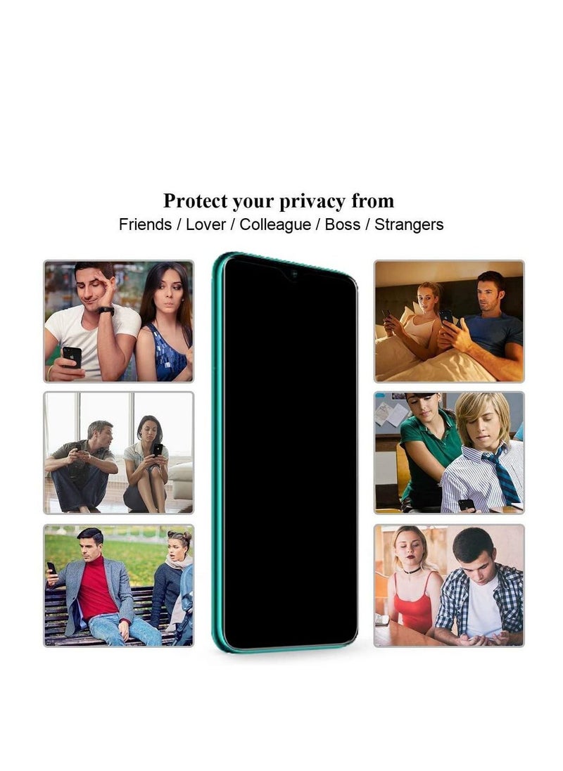 Generic - Redmi Note 8 Privacy Screen Protector, Sapnio Anti-Spy Peep Self-adhesive Anti-scratch Bubble Free Anti-Fingerprint 9H Hardness Tempered Glass Screen Protector for Redmi Note 8 - Image 1