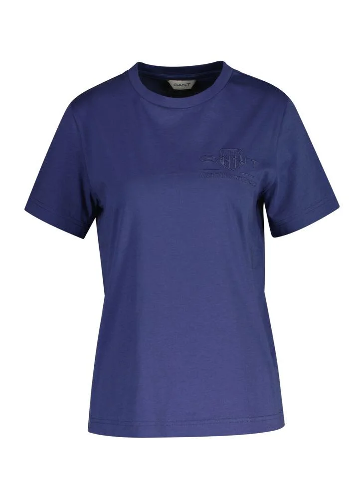 غانت Gant Regular Fit Tonal Shield T-Shirt