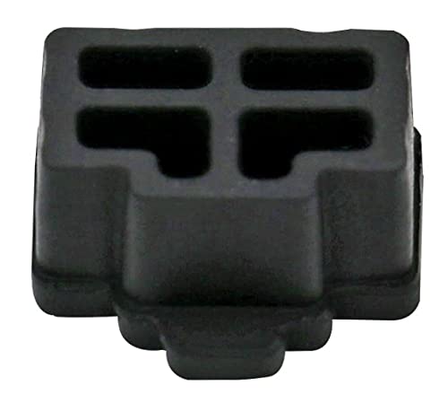 iexcell 50 Pcs Black Ethernet Hub Port RJ45 Anti Dust Cover Cap Protector Plug - Image 3