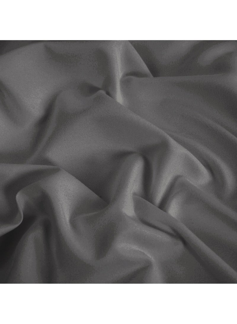 دوناتيلا وسادات من الألياف الدقيقة 2 قطعة غطاء وسادة ناعمة (50 * 75 سم) مع مغلف للإغلاق (بدون وسادة) ، رمادي فحمي - Image 2