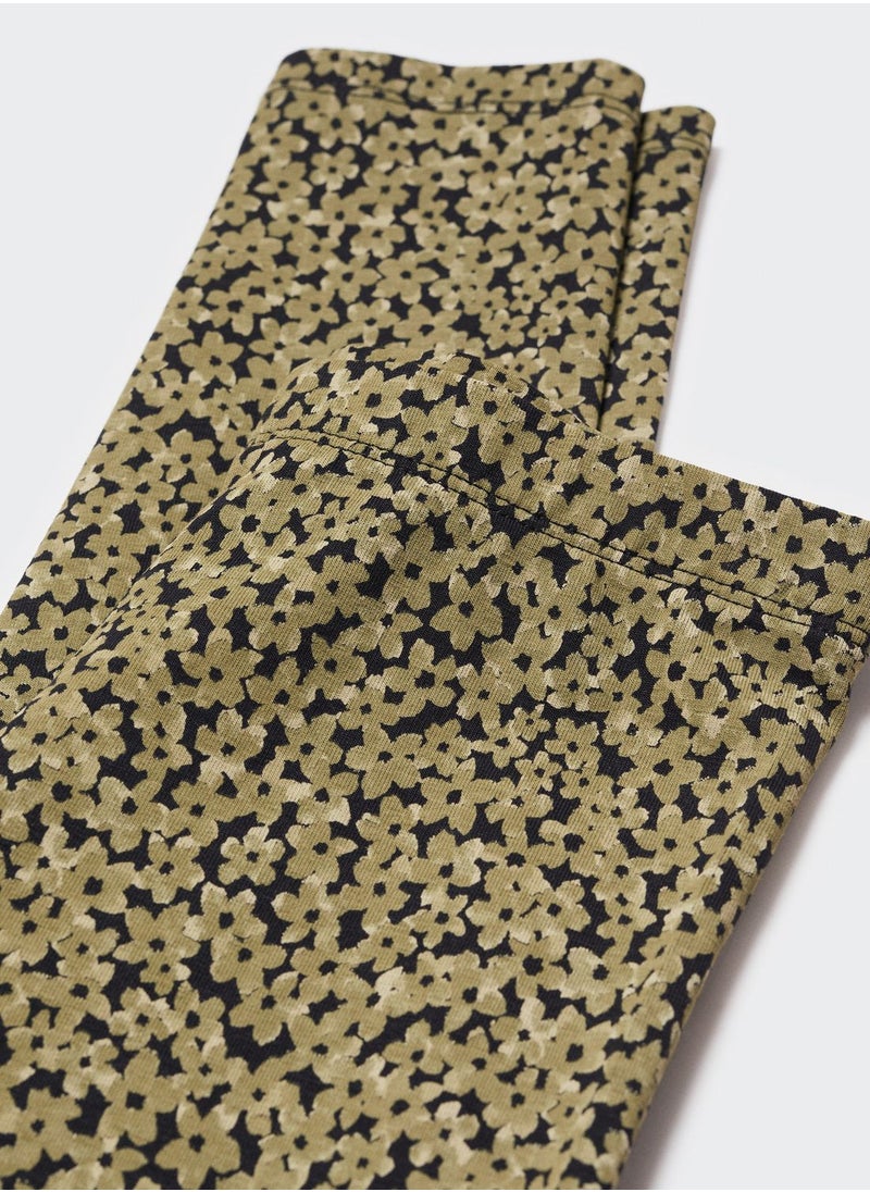 MANGO - Kids Floral Leggings - Image 1