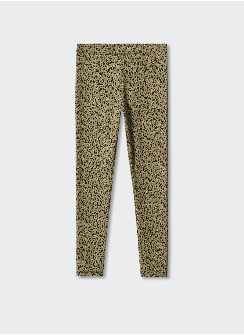 MANGO - Kids Floral Leggings - Image 1