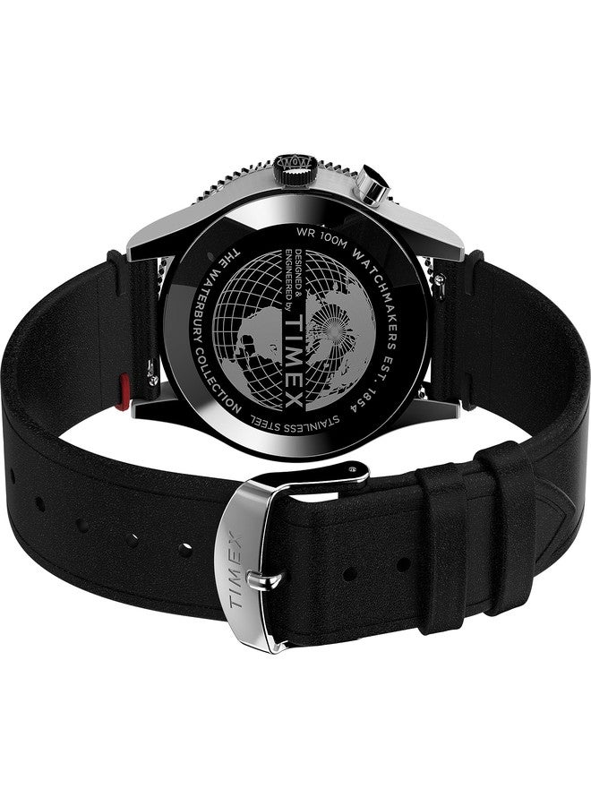 Timex Men Analog Quartz Watch with Leather Strap TW2W22800 - Image 4