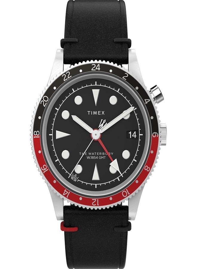 Timex Men Analog Quartz Watch with Leather Strap TW2W22800 - Image 1