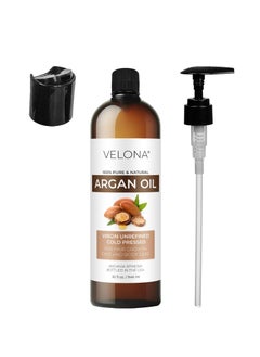 velona velona Argan Oil - 16 Fl Oz | Morocco Oil | Stimulate Hair Growth, Skin, Body and Face Care | Nails Protector | Unrefined, Cold Pressed | Cap Kit…  - Image 2