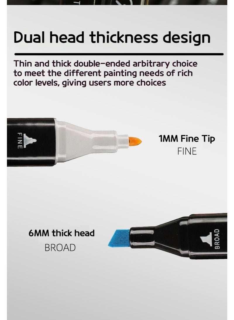 Touch 80-Piece Twin Tips Marker Pen Multicolour - Image 3