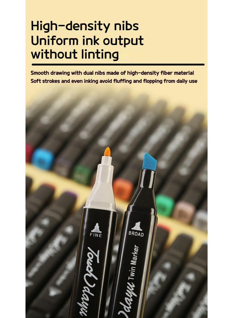 Touch 80-Piece Twin Tips Marker Pen Multicolour - Image 4