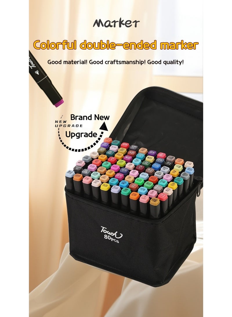 Touch 80-Piece Twin Tips Marker Pen Multicolour - Image 1