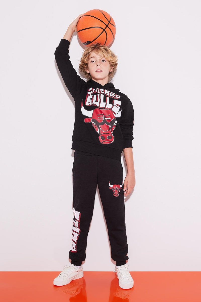 DeFacto Boy NBA Chicago Bulls Thick Jogger Sweatpants  - Image 4