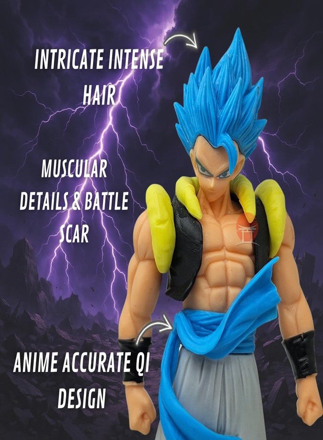 Realmkart Goku Action Figure Ultra Instinct Dragon Ball Z Action Figures MUI Anime Action Figures Premium DBZ Action Figure 18CM for Anime Gift,Office Table,Study Table (Super Saiyan Blue) - Image 5