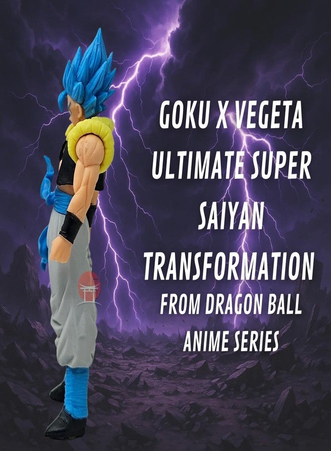 Realmkart Goku Action Figure Ultra Instinct Dragon Ball Z Action Figures MUI Anime Action Figures Premium DBZ Action Figure 18CM for Anime Gift,Office Table,Study Table (Super Saiyan Blue) - Image 4
