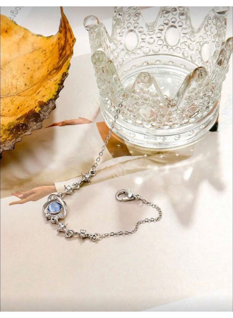 Galaxy Blue Planet Bracelet - Image 2