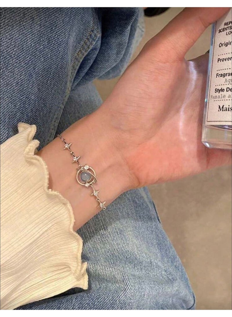 Galaxy Blue Planet Bracelet - Image 1