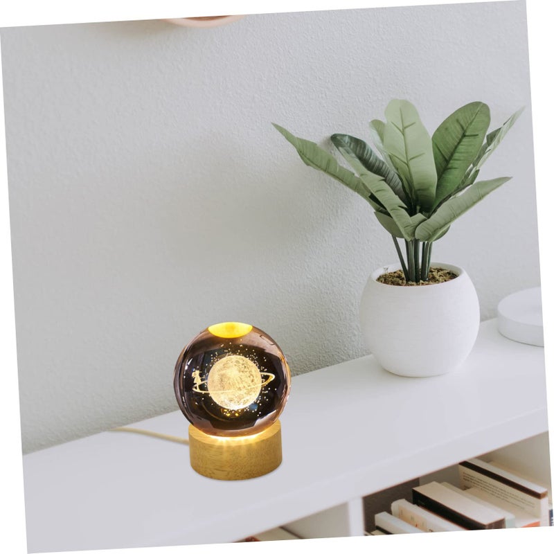 USB Charging Wood Display Pedestal With LED Light for Home Decor Showcases - Image 4