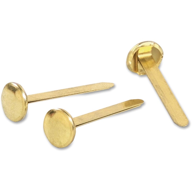 ACCO Solid Brass Fasteners 1 12Inch Capacity 100 Count A7071506