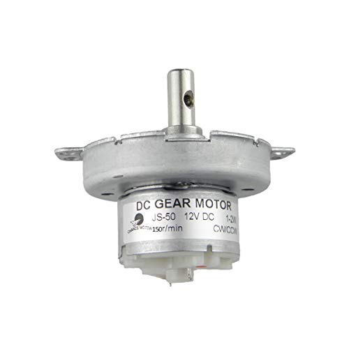 CHANCS JS-50 12V DC 150RPM Slow Speed Motor CW/CCW Gear Electric Motor Brushed Mini DC Gear Motor - Image 1