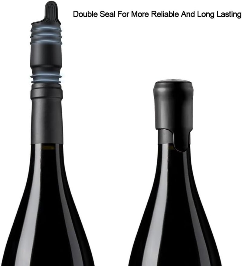 Zikra Bottle Plug with Silicone, Expanding Beverage Bottle Stopper, Reusable   Saver, Bottle Sealer Keeps   Fresh, Best Gift Accessories (8 PACK) - Image 5