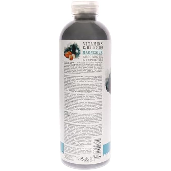 Rusk PUREMIX ACTIVATED CHARCOAL PURIFYING CONDITIONER, CLEANSES AND ABSORBS EXCESS OIL, DIRT, AND GUNK, WITHOUT STRIPPING AWAY NATURAL OILS, 35 OZ. - Image 2
