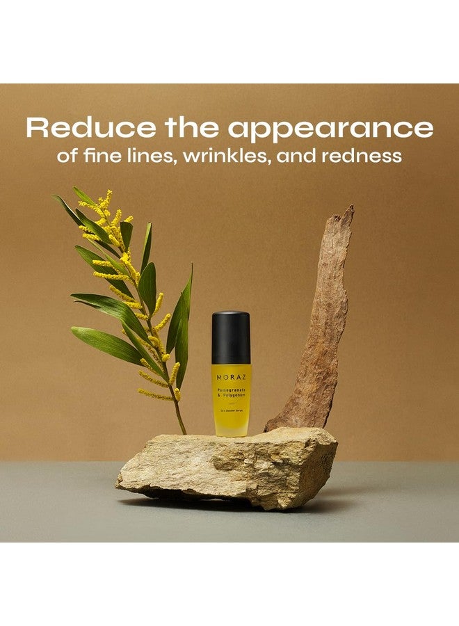موراز مصل معزز للبشرة بالرمان والبوليغونوم، مصل ترطيب للبشرة الجافة، مصل مضاد للشيخوخة للوجه، يقلل الاحمرار والتهيج، 1.1 أونصة - Image 4