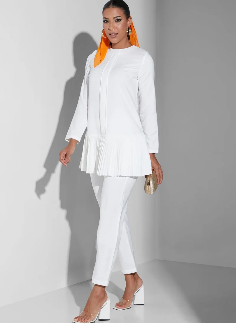 Namshi x Modanisa Crew Neck Tunic & Pants Set