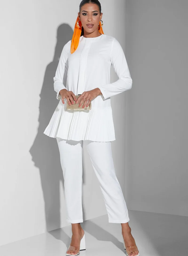 Namshi x Modanisa Crew Neck Tunic & Pants Set