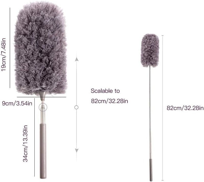 windforgecraft Washable Dusters, Long Handle Dust Remover Microfiber Cleaning, Easy Using Extendable Cleaning Tools for Home, Ceiling Fan, Cars - Image 2
