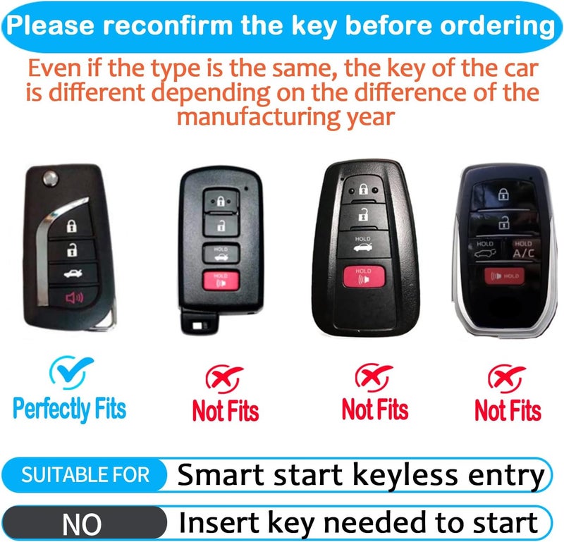 Sindeda Toyota Key Fob Cover with Keychain - Image 2