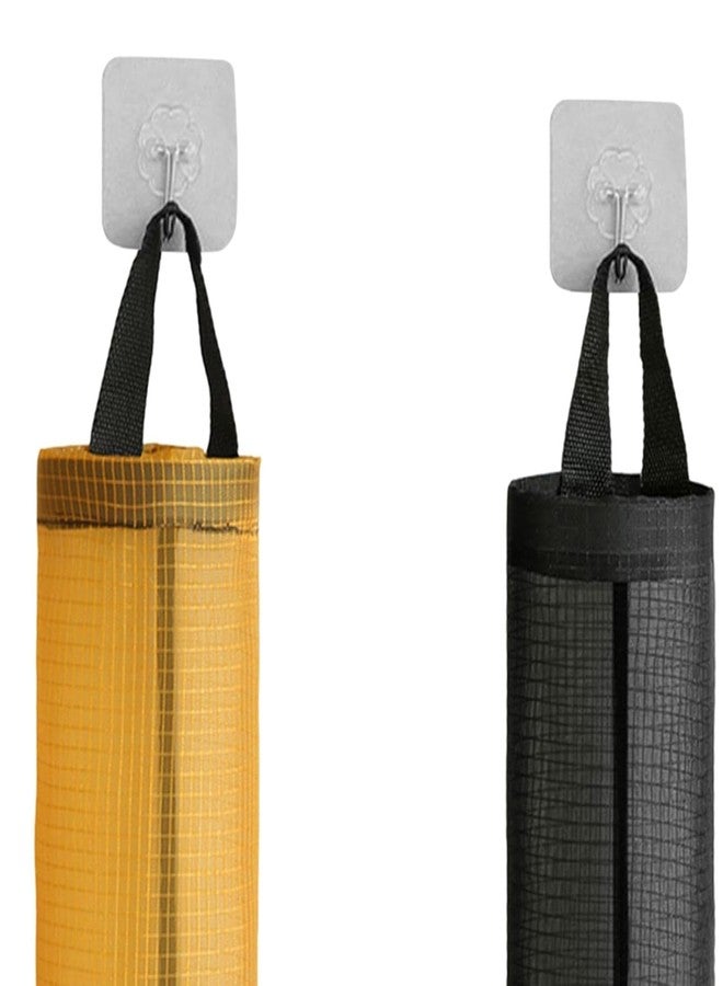 Drumstone [𝐄𝐱𝐜𝐥𝐮𝐬𝐢𝐯𝐞 𝐎𝐟𝐟𝐞𝐫𝐬 𝐉𝐮𝐬𝐭 𝐟𝐨𝐫 𝐘𝐨𝐮] Hanging Plastic Bag Holder, Space-Saving Wall Mount Organizer, Grocery Bag Dispenser for Plastic Bags, Vegetables, and Socks - Image 2