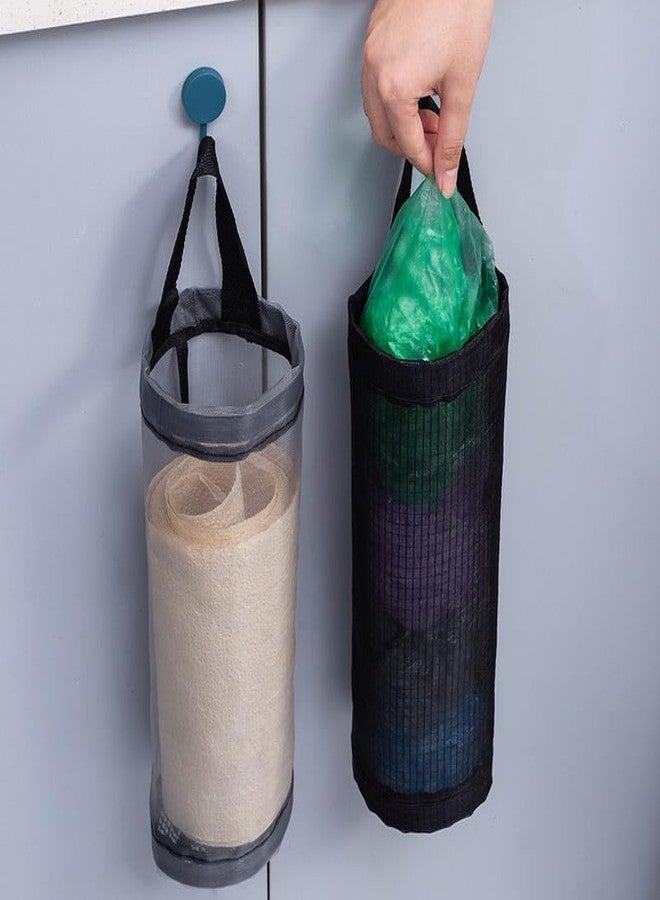 Drumstone [𝐄𝐱𝐜𝐥𝐮𝐬𝐢𝐯𝐞 𝐎𝐟𝐟𝐞𝐫𝐬 𝐉𝐮𝐬𝐭 𝐟𝐨𝐫 𝐘𝐨𝐮] Hanging Plastic Bag Holder, Space-Saving Wall Mount Organizer, Grocery Bag Dispenser for Plastic Bags, Vegetables, and Socks - Image 4