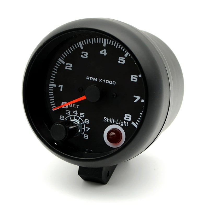 Car Tachometer: 0~8000RPM High Accuracy Easy Operation Rpm Gauge - Adjustable Shift Light Tachometer Gauge for 1-8 Cylinder Gasoline Vehicles 1-2 Cylinder Motorcycles - Image 4