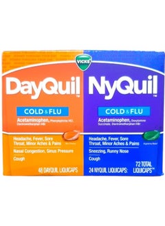 Vicks Dayquil And Nyquil Relief 72 Liquicaps  - Image 1