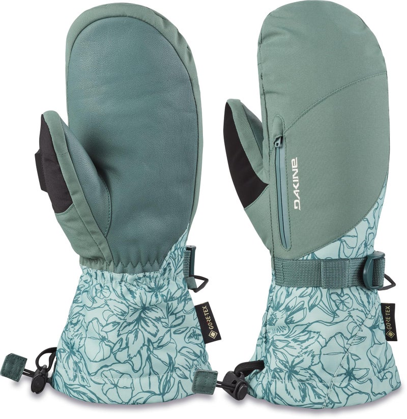 Dakine Women's Leather Sequoia Gore-Tex Mitts - Poppy Iceberg, Small - Image 2