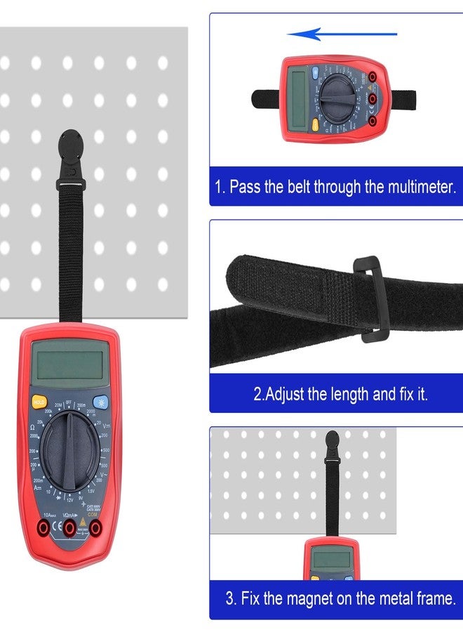 PEUTIER Hanging Clip for Fluke Multimeter, Strong Magnet Hanger Kit for Fluke Hanging Loop Strap Accessories Compatible with 70 III, 80 IV, 180 Series Multimeters - Image 4