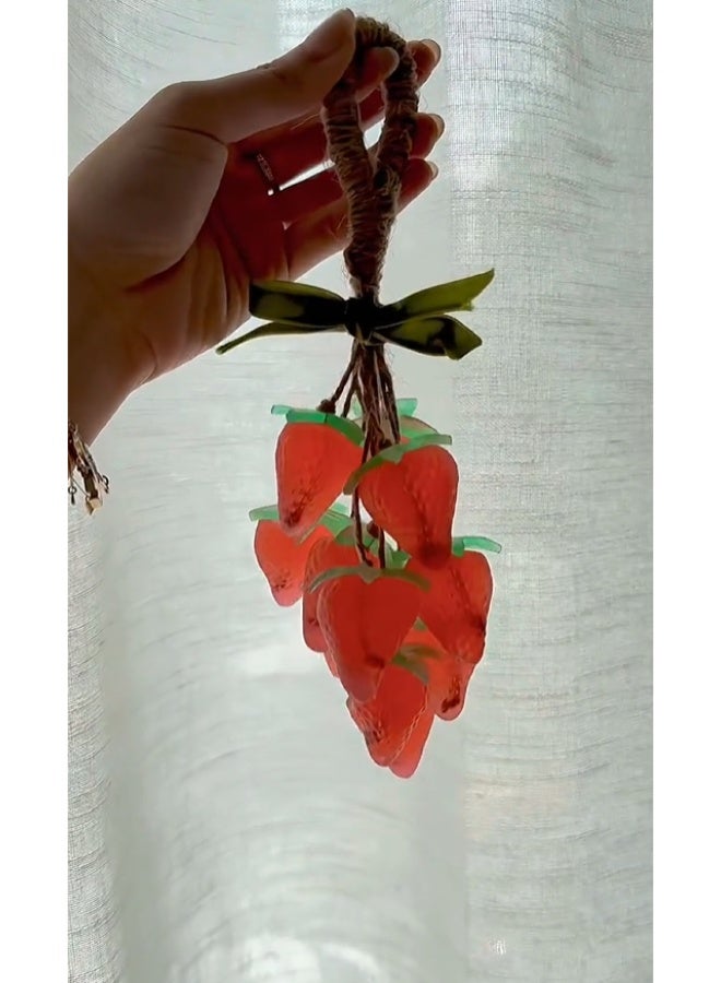 Shein Strawberry Shaped Hanging Soap Handmade Kitchen & Bath Decor - Image 2
